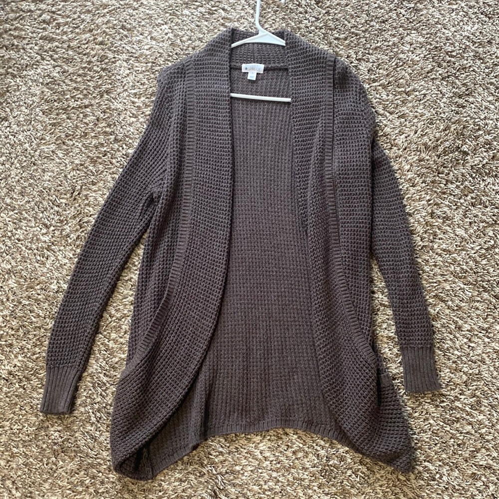 Market & Spruce Mocha Knit Cardigan